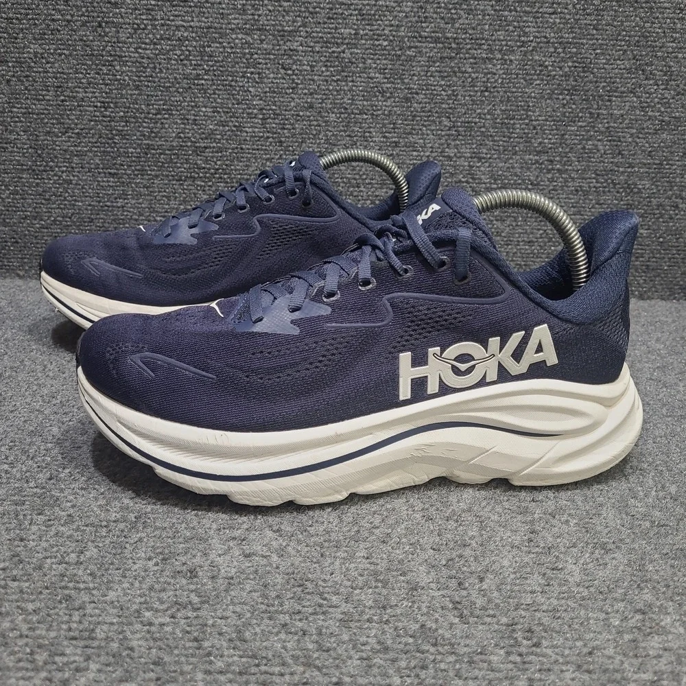 Hoka Clifton 10 Men's 8D Shoe Runnning Sneaker Navy White 1162030NWT